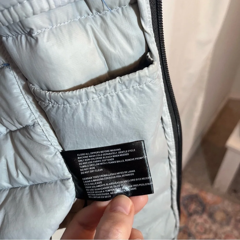 Gerry Men’s Down Puffer Jacket Blue & Black Colorblock - Size Large